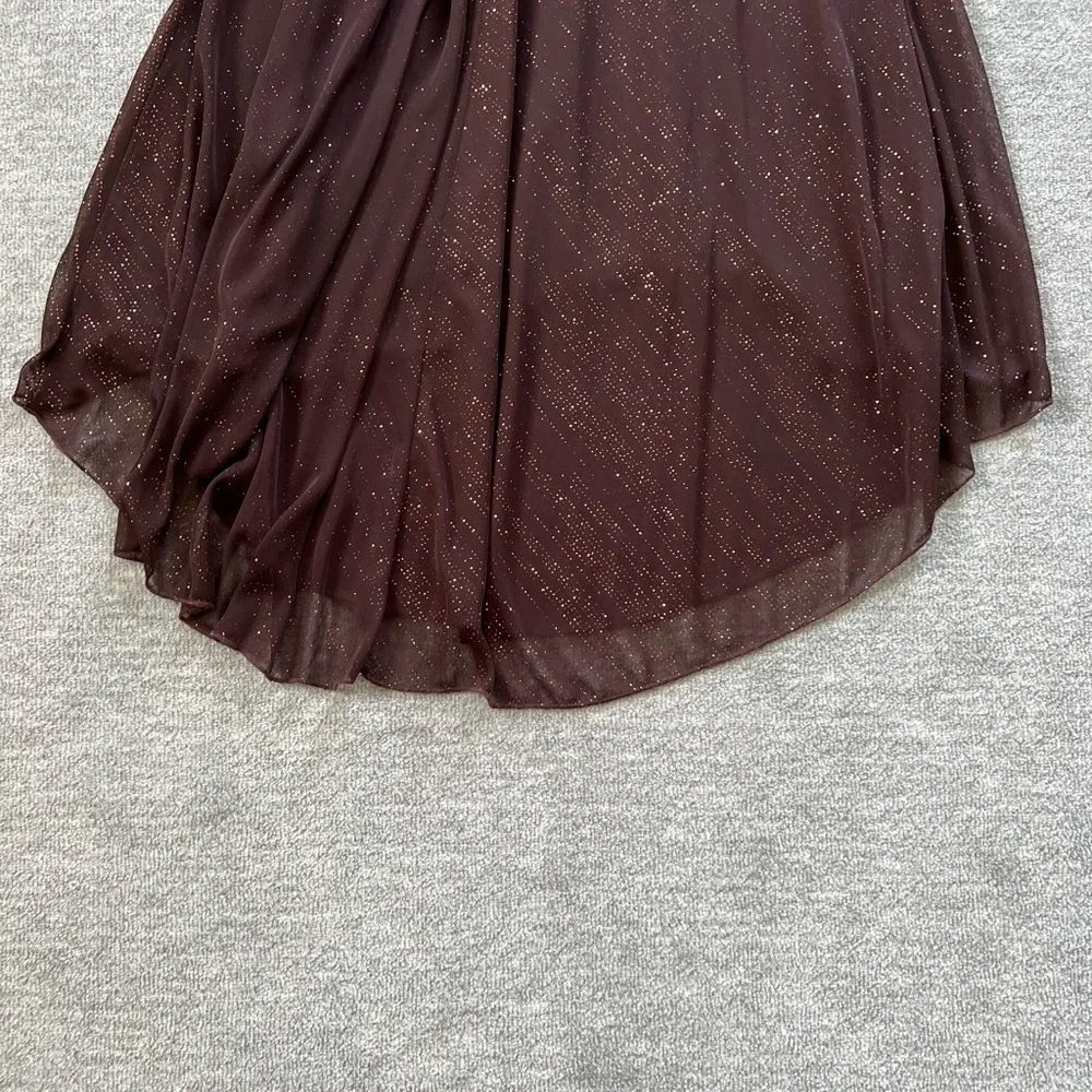 City Triangles 90’s Y2K Sparkly Brown Dress